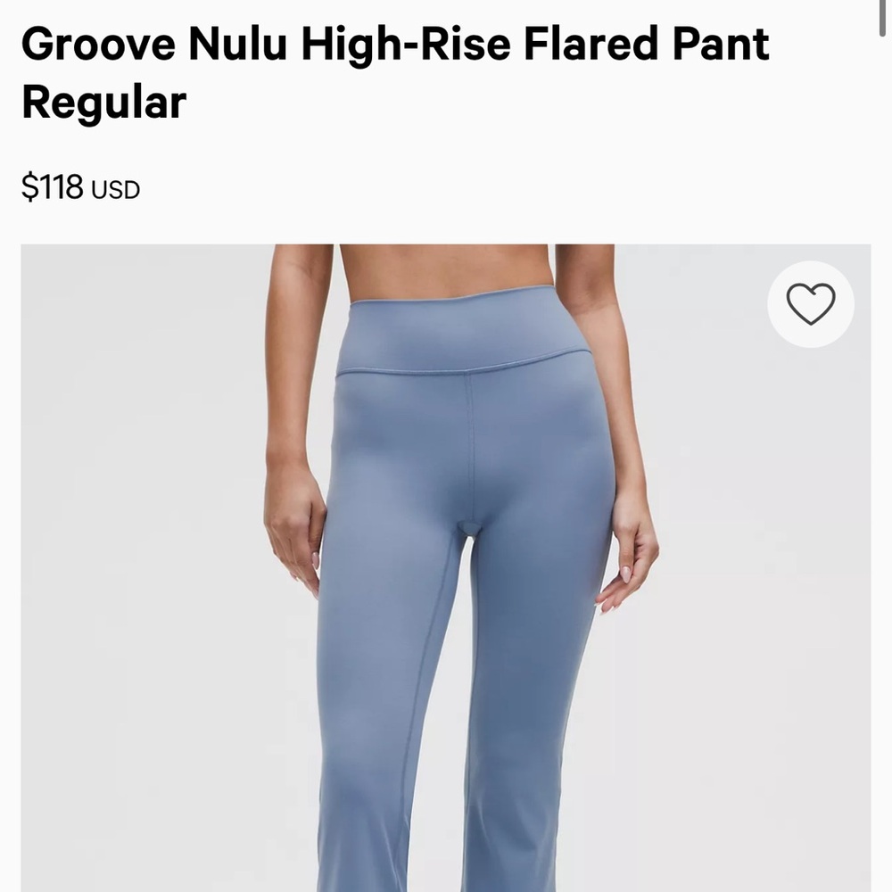 lululemon athletica Blue Flare Pants